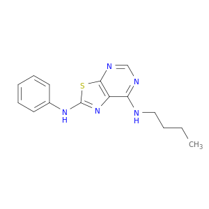 Thiazolo[5,4-d]pyrimidine-2,7-diamine, N7-butyl-N2-phenyl-