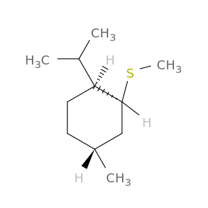 Cyclohexane, 4-methyl-1-(1-methylethyl)-2-(methylthio)-, (1S,2S,4R)-