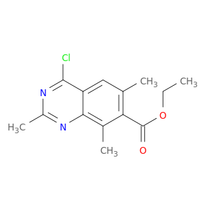 7-Quinazolinecarboxylic acid, 4-chloro-2,6,8-trimethyl-, ethyl ester
