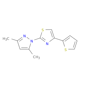 Thiazole, 2-(3,5-dimethyl-1H-pyrazol-1-yl)-4-(2-thienyl)-