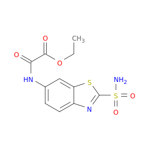Acetic acid, [[2-(aminosulfonyl)-6-benzothiazolyl]amino]oxo-, ethyl ester