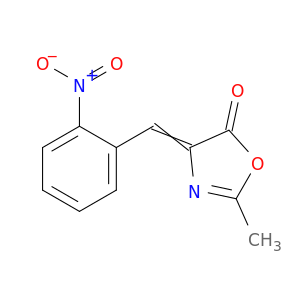 5(4H)-Oxazolone, 2-methyl-4-[(2-nitrophenyl)methylene]-
