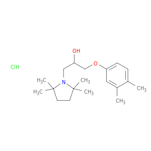 1-(3,4-dimethylphenoxy)-3-(2,2,5,5-tetramethylpyrrolidin-1-yl)propan-2-ol hydrochloride(1:1)