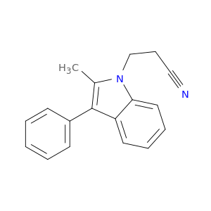 1H-Indole-1-propanenitrile, 2-methyl-3-phenyl-