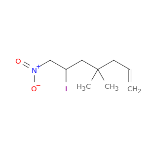 1-Heptene, 6-iodo-4,4-dimethyl-7-nitro-