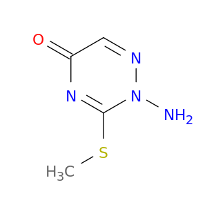1,2,4-Triazin-5(2H)-one, 2-amino-3-(methylthio)-