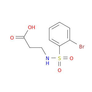 3-(2-Bromobenzenesulfonamido)propanoic Acid