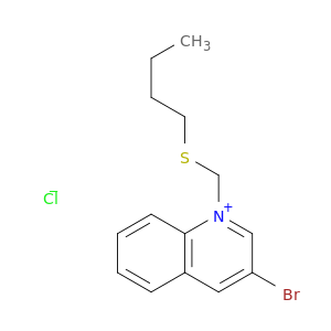 Quinolinium, 3-bromo-1-[(butylthio)methyl]-, chloride