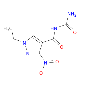 1H-Pyrazole-4-carboxamide, N-(aminocarbonyl)-1-ethyl-3-nitro-