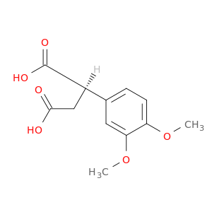 Butanedioic acid, (3,4-dimethoxyphenyl)-, (R)-