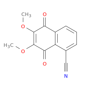 1-Naphthalenecarbonitrile, 5,8-dihydro-6,7-dimethoxy-5,8-dioxo-