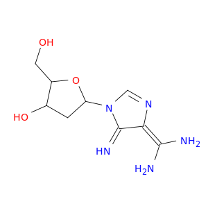 5-[4-(diaminomethylidene)-5-imino-imidazol-1-yl]-2-(hydroxymethyl)oxolan-3-ol