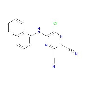 2,3-Pyrazinedicarbonitrile, 5-chloro-6-(1-naphthalenylamino)-