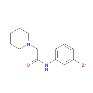 1-Piperidineacetamide, N-(3-bromophenyl)-