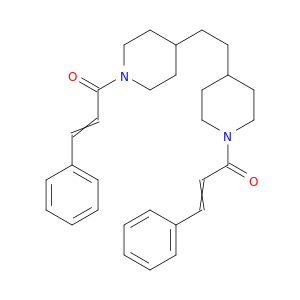 Piperidine, 4,4'-(1,2-ethanediyl)bis[1-(1-oxo-3-phenyl-2-propenyl)-