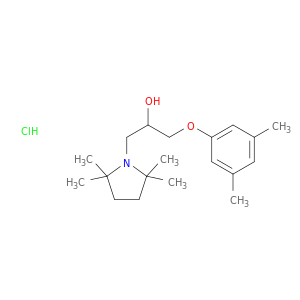 1-(3,5-dimethylphenoxy)-3-(2,2,5,5-tetramethylpyrrolidin-1-yl)propan-2-ol hydrochloride(1:1)