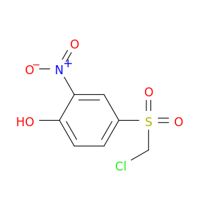 Phenol, 4-[(chloromethyl)sulfonyl]-2-nitro-