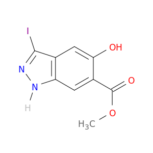 甲基5-羟基-3-碘-1H-吲唑-6-羧酸盐