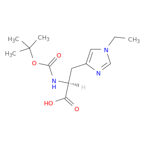 L-Histidine, N-[(1,1-dimethylethoxy)carbonyl]-1-ethyl-