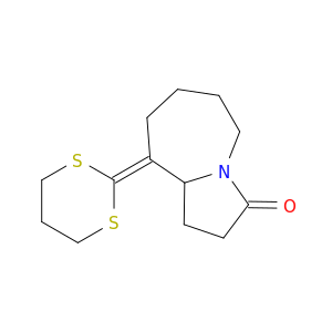 3H-Pyrrolo[1,2-a]azepin-3-one, 9-(1,3-dithian-2-ylidene)octahydro-
