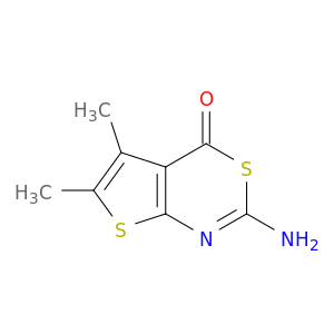 4H-Thieno[2,3-d][1,3]thiazin-4-one, 2-amino-5,6-dimethyl-