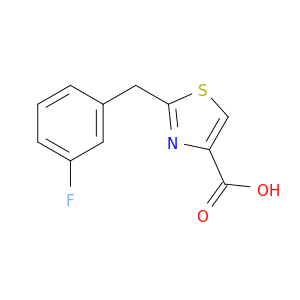 2-[(3-fluorophenyl)methyl]-1,3-thiazole-4-carboxylic acid