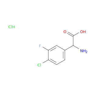 2-Amino-2-(4-chloro-3-fluorophenyl)aceticacid hcl