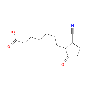 Cyclopentaneheptanoic acid, 2-cyano-5-oxo-