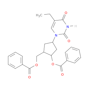 2,4(1H,3H)-Pyrimidinedione, 1-[3-(benzoyloxy)-4-[(benzoyloxy)methyl]cyclopentyl]-5-ethyl-