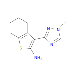 Benzo[b]thiophen-2-amine, 4,5,6,7-tetrahydro-3-(1H-1,2,4-triazol-3-yl)-