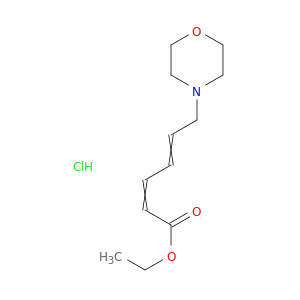 2,4-Hexadienoic acid, 6-(4-morpholinyl)-, ethyl ester, hydrochloride