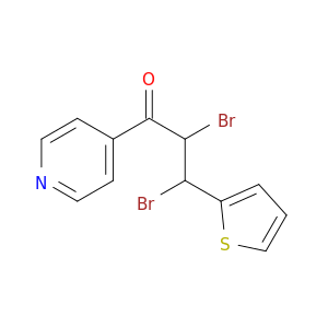 1-Propanone, 2,3-dibromo-1-(4-pyridinyl)-3-(2-thienyl)-