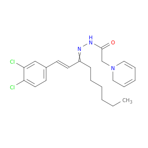 N-[[(E)-1-(3,4-DICHLOROPHENYL)NON-1-EN-3-YLIDENE]AMINO]-2-PYRIDIN-1-YL-ACETAMIDE