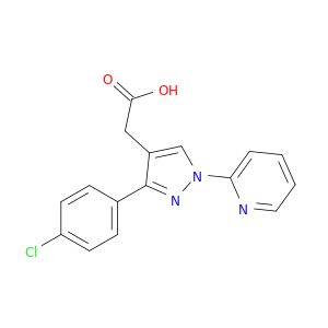 1H-Pyrazole-4-acetic acid, 3-(4-chlorophenyl)-1-(2-pyridinyl)-