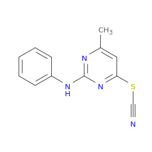 Thiocyanic acid, 6-methyl-2-(phenylamino)-4-pyrimidinyl ester