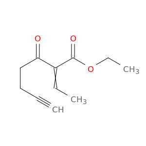 6-Heptynoic acid, 2-ethylidene-3-oxo-, ethyl ester