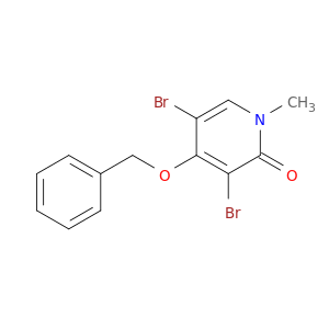 2(1H)-Pyridinone, 3,5-dibromo-1-methyl-4-(phenylmethoxy)-