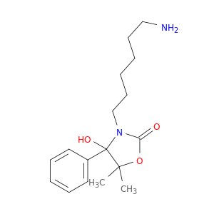 3-(6-aminohexyl)-4-hydroxy-5,5-dimethyl-4-phenyl-oxazolidin-2-one
