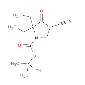 4-氰基-2,2-二乙基-3-氧代-1-吡咯烷羧酸叔丁酯