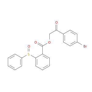 Benzoic acid, 2-(phenylsulfinyl)-, 2-(4-bromophenyl)-2-oxoethyl ester