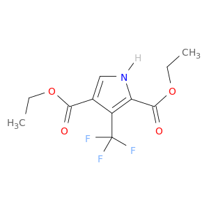 1H-Pyrrole-2,4-dicarboxylic acid, 3-(trifluoromethyl)-, diethyl ester