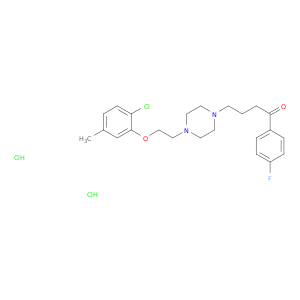 4-{4-[2-(2-chloro-5-methylphenoxy)ethyl]piperazin-1-yl}-1-(4-fluorophenyl)butan-1-one dihydrochloride