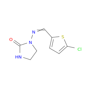 2-Imidazolidinone, 1-[[(5-chloro-2-thienyl)methylene]amino]-