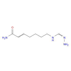 2-Heptenamide, 7-[(aminoiminomethyl)amino]-