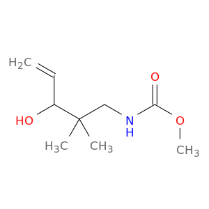 Carbamic acid, (3-hydroxy-2,2-dimethyl-4-pentenyl)-, methyl ester