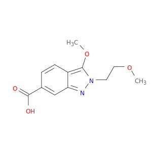 2H-Indazole-6-carboxylicacid, 3-methoxy-2-(2-methoxyethyl)-