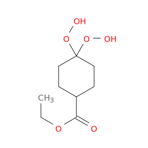 Cyclohexanecarboxylic acid, 4,4-bis(hydroperoxy)-, ethyl ester