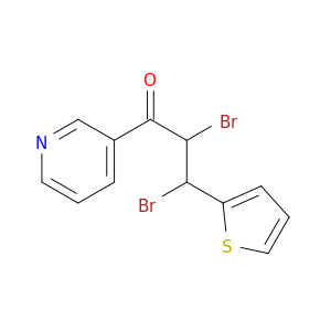 1-Propanone, 2,3-dibromo-1-(3-pyridinyl)-3-(2-thienyl)-