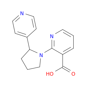 3-Pyridinecarboxylicacid, 2-[2-(4-pyridinyl)-1-pyrrolidinyl]-