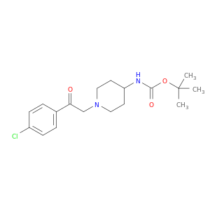 N-[1-[2-(4-氯苯基)-2-氧代乙基]-4-哌啶基]氨基甲酸叔丁酯